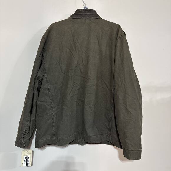 LEVI'S Mens Military Jacket Olive Green Size XXL NWT FLAWED - Picture 2 of 16